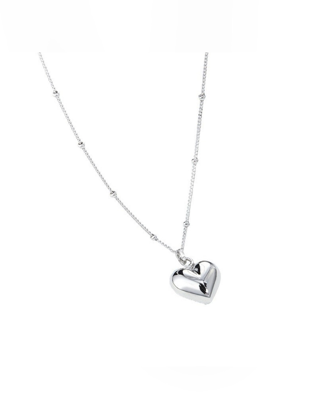 925 Sterling Silver Heart Necklace